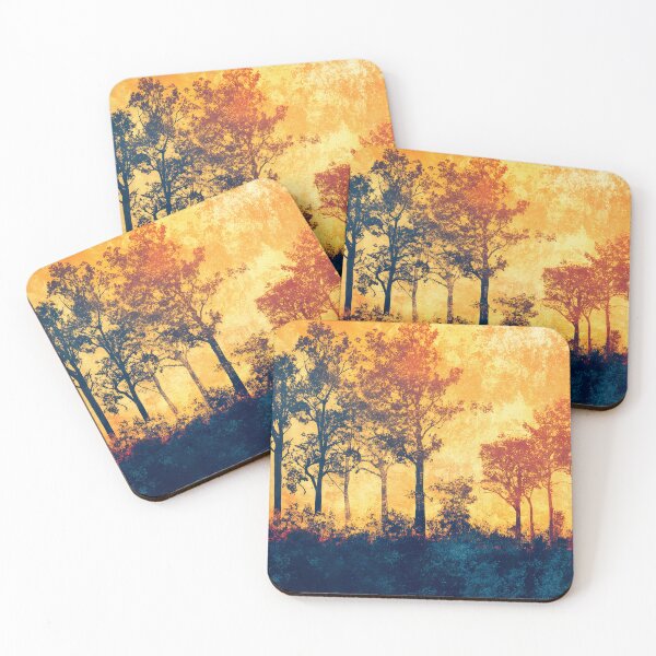 Item preview, Forest silhouettes in the sunset by Elin Norrgård designed and sold by VelvetEchoArt.