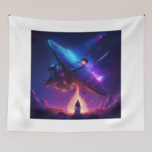 Item preview, Fire Ritual Around a Broken Satellite – Calling on Ancestral Spirits designed and sold by HighestMind_888.