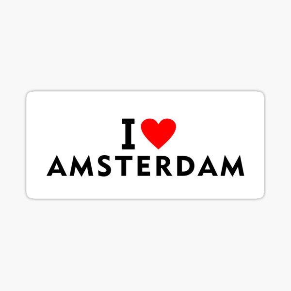 gokken Nieuwsgierigheid breed I love Amersfoort city" Sticker for Sale by tony4urban | Redbubble
