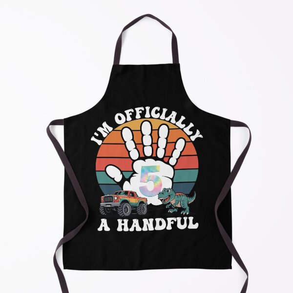 Item preview, Funny 5th Birthday Shirt for Boys Girls – I'm Officially A Handful 5 Year Old Party designed and sold by BellaFShop.