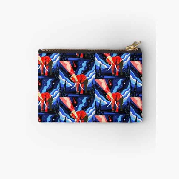 Item preview, Enigmatic Elephants Dreamlike Night Landscapes Colorful Animals Wild designed and sold by ART ATTACK ZONE.