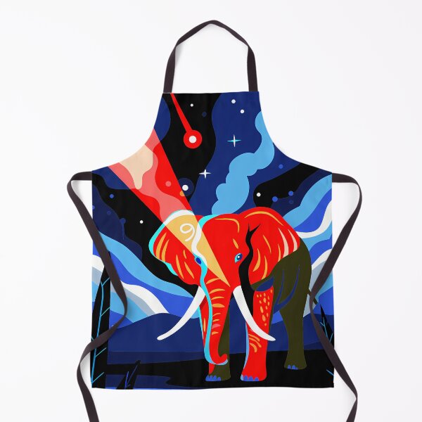 Item preview, Enigmatic Elephants Dreamlike Night Landscapes Colorful Animals Wild designed and sold by ART ATTACK ZONE.