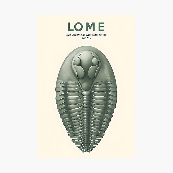 Item preview, LOME Late Ordovician Mass Extinction  designed and sold by MountAshDesigns.