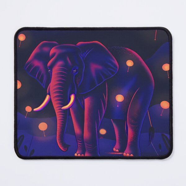 Item preview, Chill Elephants Dreamlike Night Landscapes Colorful Animals Wild designed and sold by ART ATTACK ZONE.
