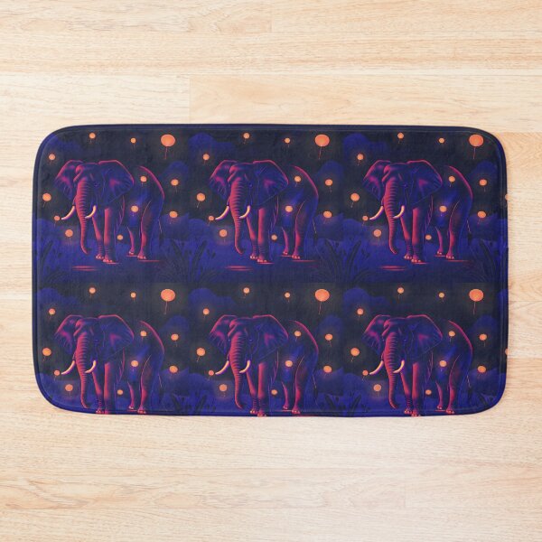 Item preview, Chill Elephants Dreamlike Night Landscapes Colorful Animals Wild designed and sold by ART ATTACK ZONE.