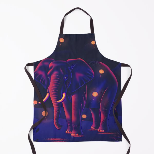 Item preview, Chill Elephants Dreamlike Night Landscapes Colorful Animals Wild designed and sold by ART ATTACK ZONE.