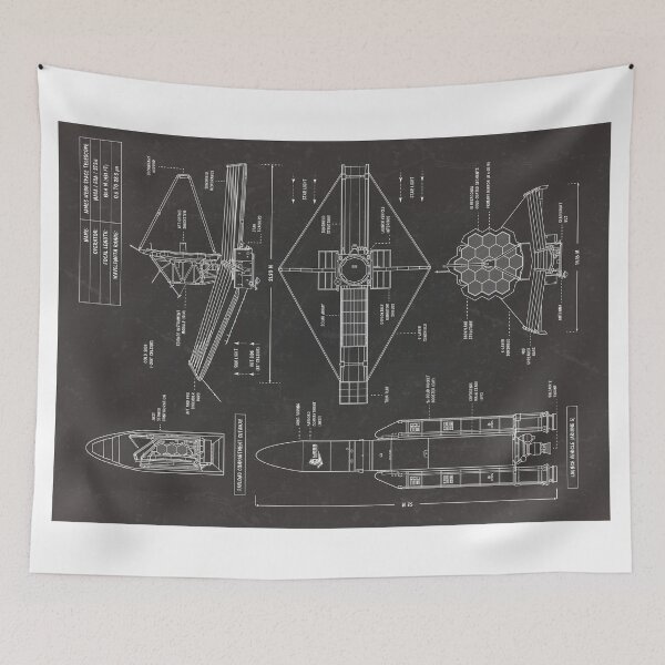 Item preview, James Webb Space Telescope (Blackboard. Vertical) designed and sold by BGALAXY.
