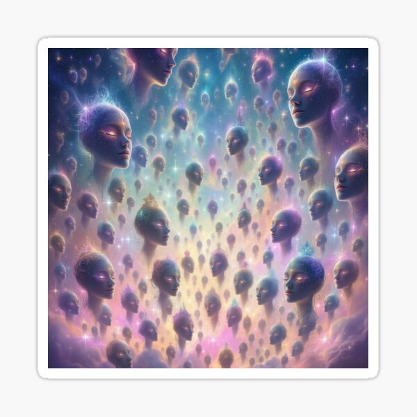 Item preview, Infinite heads - my psychedelic dream designed and sold by GlammedPalette.