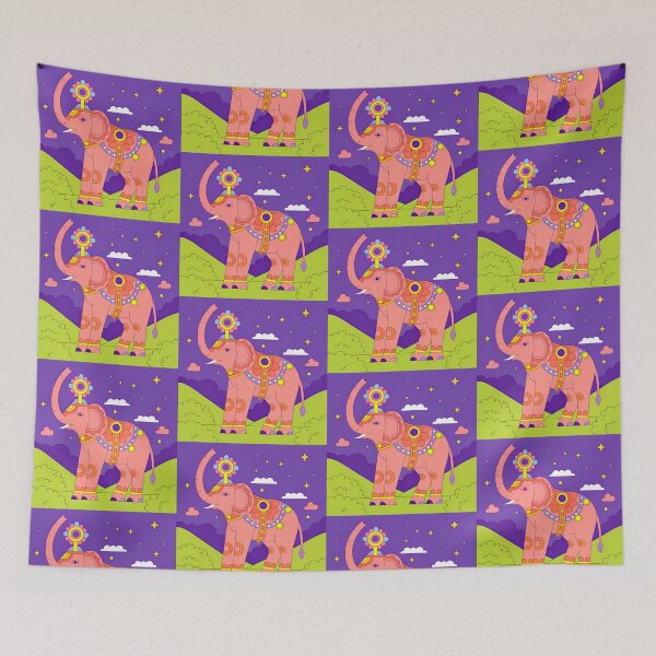 Item preview, Pencils Elephants Dreamlike Night Landscapes Colorful Animals Wild designed and sold by ART ATTACK ZONE.