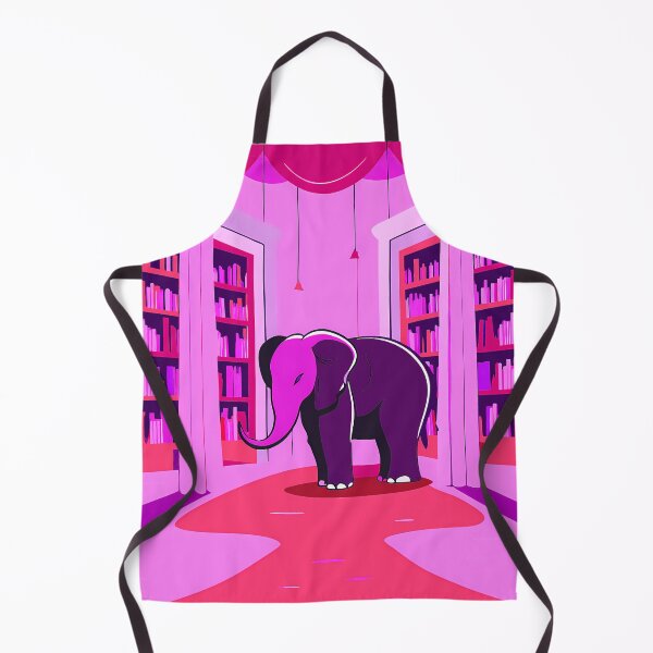 Item preview, Rose Pink Elephants Dreamlike Night Animals Wild designed and sold by ART ATTACK ZONE.