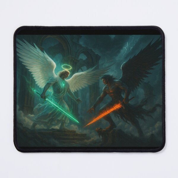 Item preview, The fight of angels of good and evil designed and sold by EchoOfSilence.