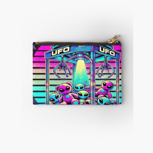 Item preview, Psychedelic UFO Claw Machine | Neon Plushie Abduction Art designed and sold by buzzprints1234.