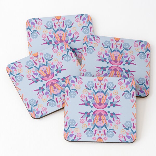 Item preview, Gratitude flower in blue designed and sold by n-like-design.