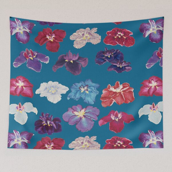 Item preview, Whimsical Vintage Iris Art Print: Japanese Elegance & Fantasy designed and sold by Starpuffdesign.