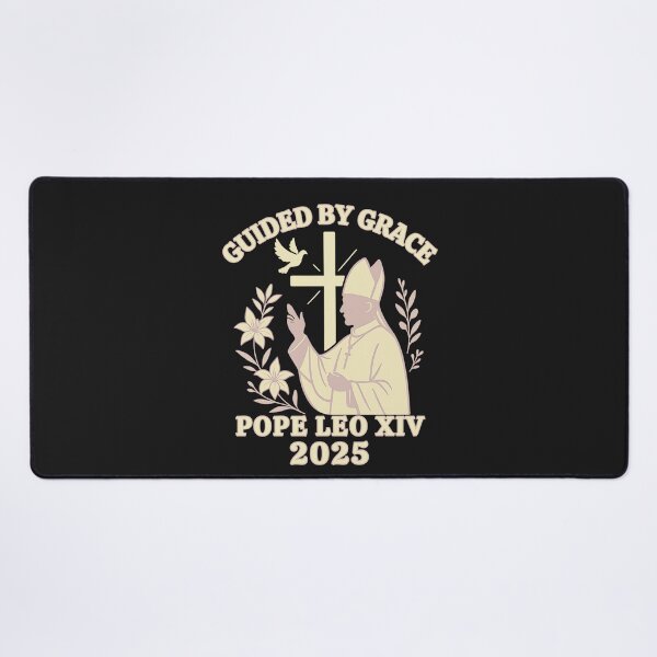 Item preview, Pope Leo XIV Guided by Grace 2025: Catholic Religious Art Illustration designed and sold by elynne9.