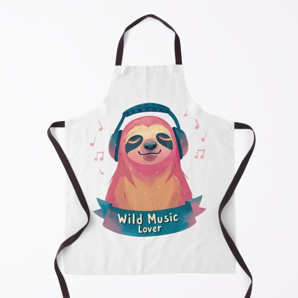 Item preview, Sloth Wild Music Lover – Vibrant Melody Meets Jungle Cool! designed and sold by SibMa.