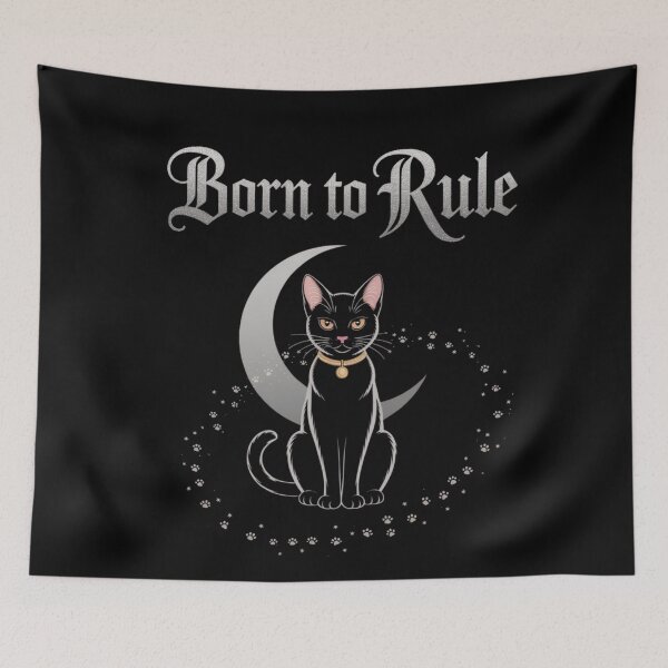 Item preview, Born to Rule: Mystical Cat Moon Royalty Art designed and sold by Reichcorp.