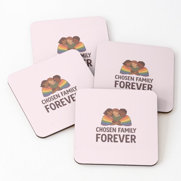Item preview, Chosen Family Forever – LGBTQ+ Pride Hug Sticker designed and sold by Queer Designs.