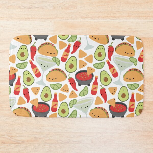 Item preview, fiesta - kawaii tacos and margaritas designed and sold by Becca Alessi.