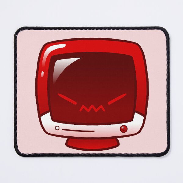 Item preview, Kawaii Red Glossy Monitor designed and sold by kittybox.