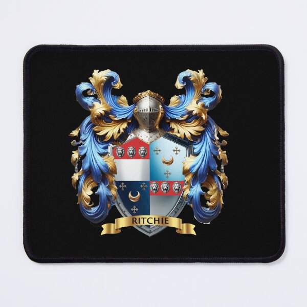 Item preview, Ritchie Family Crest  Lions of Strength, Moons of Wisdom, Crosses of Legacy designed and sold by Highlandkings.