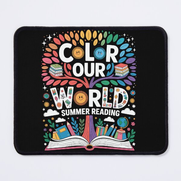 Item preview, Color Our World – Summer 2025 Book Reading Program Tree Design | Educational Reading Gift designed and sold by BellaFShop.