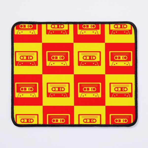 Item preview, Red and Yellow Cassette Tape Checkered Pattern designed and sold by PILANTROP.