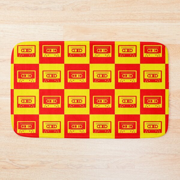 Item preview, Red and Yellow Cassette Tape Checkered Pattern designed and sold by PILANTROP.