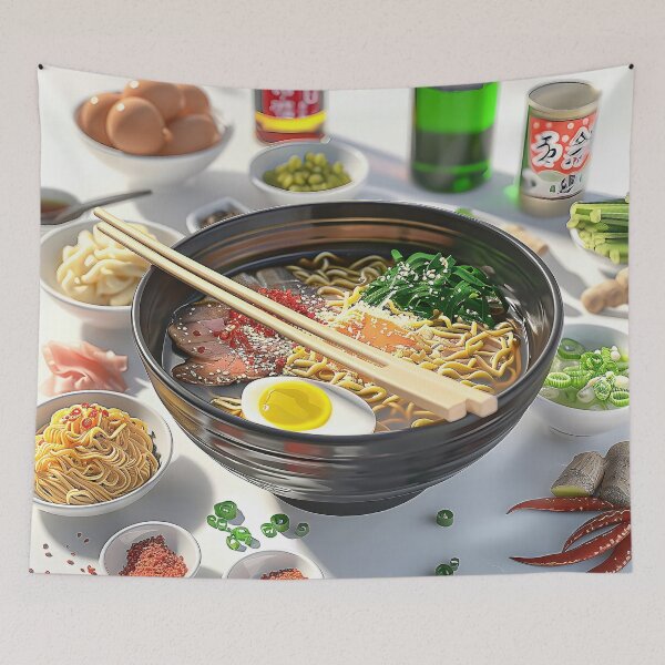 Item preview, Artfully Crafted 3D Ramen Bowl with Authentic Japanese Culinary designed and sold by CheerForGoods.