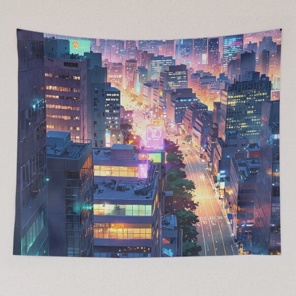 Item preview, Nightime Melbourne, Australia designed and sold by Worldscape Wonders.