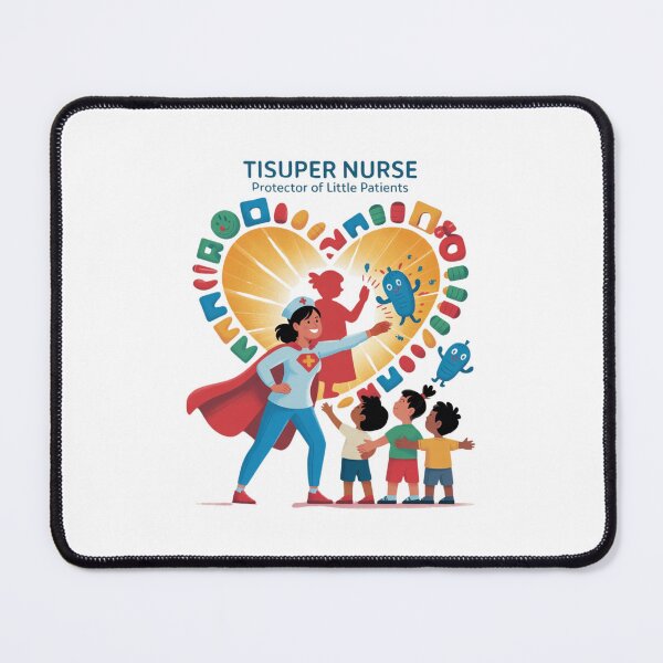 Item preview, Super Nurse – Protector of Little Patients designed and sold by Giuggimade.