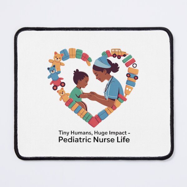 Item preview, Tiny Humans, Big Hearts – Pediatric Nurse Life designed and sold by Giuggimade.