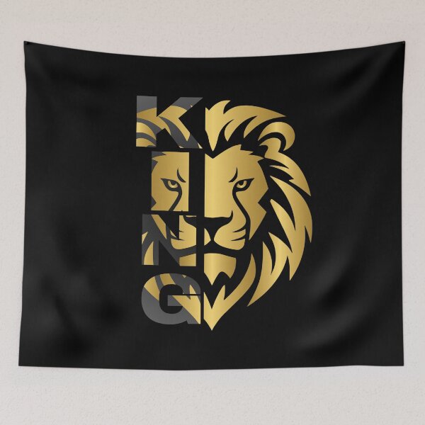 Item preview, "KING of the Jungle – Majestic Gold Lion Power Art" designed and sold by Karim-Karem.