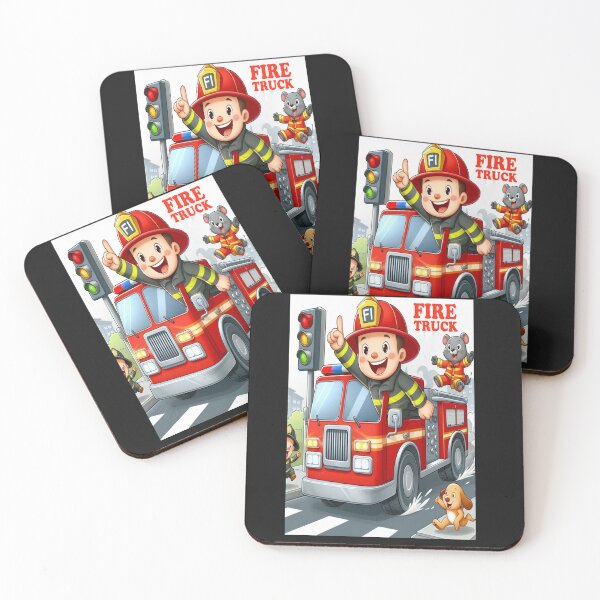 Artikelvorschau, Feuerwehrauto entworfen und verkauft von ARTFINSTORE.