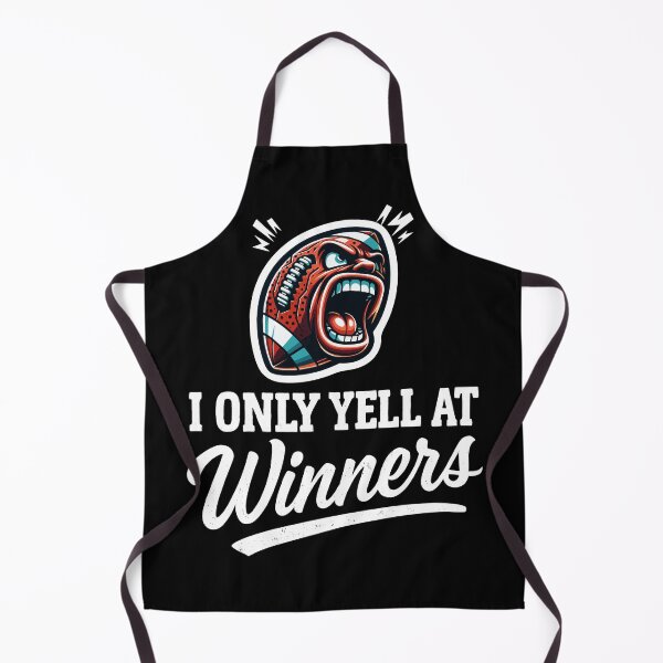 Item preview, I Only Yell at Winners Football Coach Funny Motivational Design designed and sold by Victor Shadehorn.