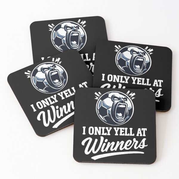 Item preview, I Only Yell at Winners Funny Soccer Coach Motivational Design	 designed and sold by Victor Shadehorn.