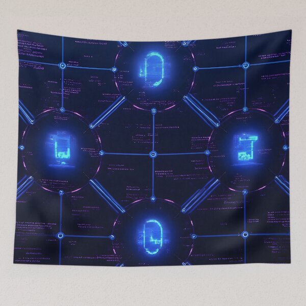 Item preview, Futuristic Blockchain Patterns designed and sold by David c.p JACQUEMET.