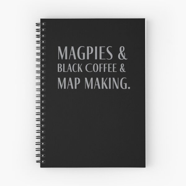 Item preview, Magpies & Black Coffee & Map Making. designed and sold by jazzydevil.