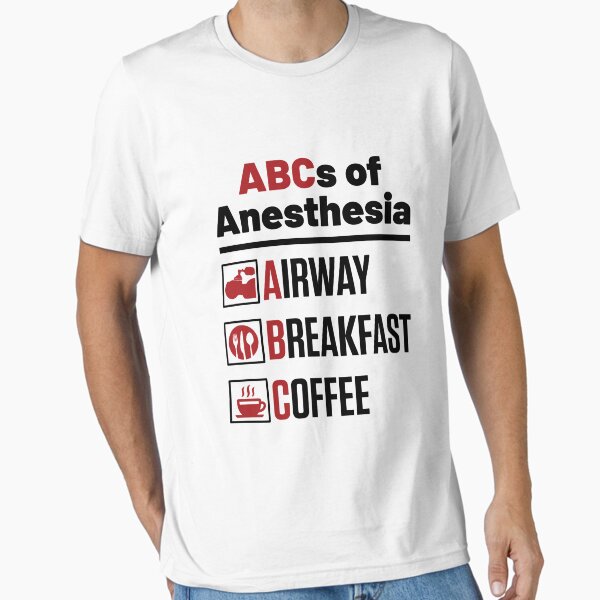 Item preview, ABCs of Anesthesia Airway Breakfast Coffee Funny Anesthesiologist designed and sold by jaygo.