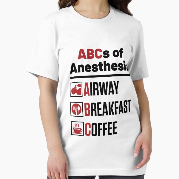 Item preview, ABCs of Anesthesia Airway Breakfast Coffee Funny Anesthesiologist designed and sold by jaygo.