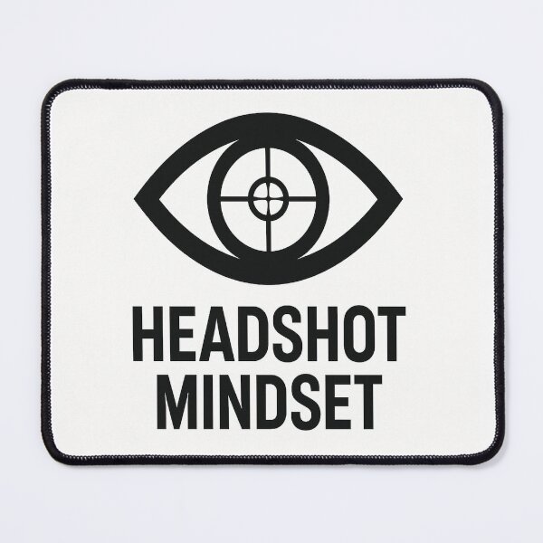 Item preview, Headshot Mindset – Precision Gamer Style designed and sold by PastimeMastery.