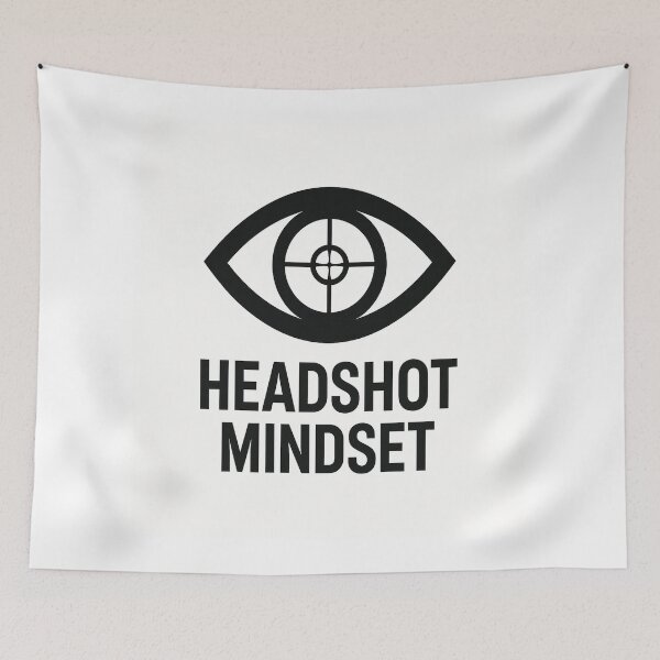 Item preview, Headshot Mindset – Precision Gamer Style designed and sold by PastimeMastery.