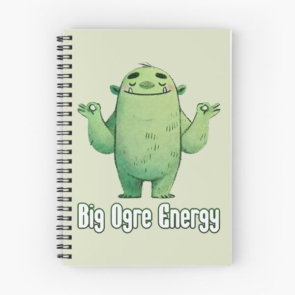 Item preview, Big Ogre Energy Funny Chill Green Monster Confidence Design	 designed and sold by Victor Shadehorn.