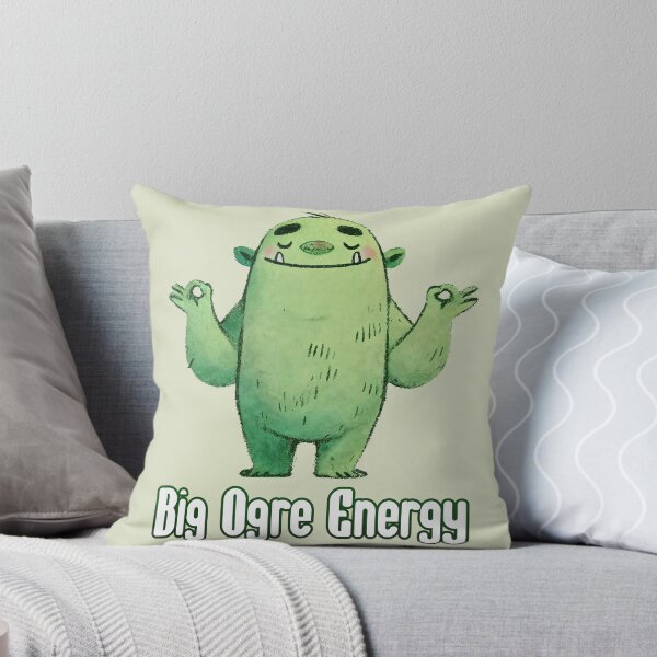 Item preview, Big Ogre Energy Funny Chill Green Monster Confidence Design	 designed and sold by Victor Shadehorn.