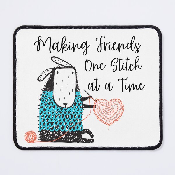 Item preview, Making Friends One Stitch at a Time designed and sold by Kindred & Thistle.