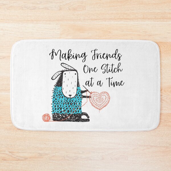Item preview, Making Friends One Stitch at a Time designed and sold by Kindred & Thistle.