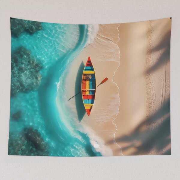 Item preview, Moored Canoe designed and sold by Vibranta Studio.
