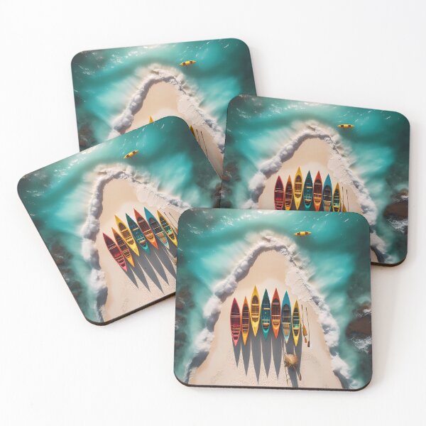Item preview, Beached Canoes designed and sold by Vibranta Studio.