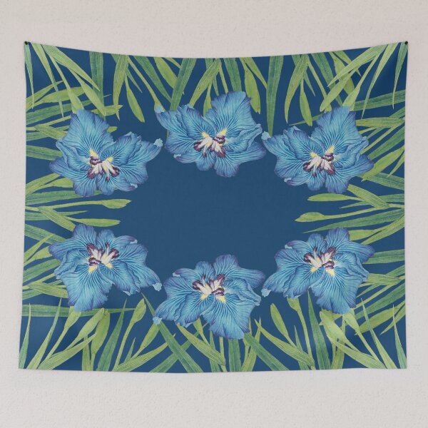 Item preview, Whimsical Vintage Iris Art Print: Japanese Elegance & Fantasy designed and sold by Starpuffdesign.