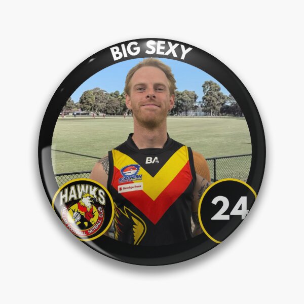 Item preview, Player Badge - #24 - Big Sexy designed and sold by HallamHawks.